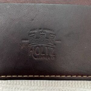 Holtz Leather Co Wallet Money Clip Brown Leather Minimalist Bifold‎ USA
